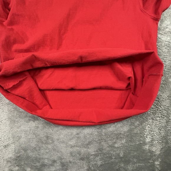 Champion Men's M Mid Weight T-Shirt Hoodie LS Red Cotton SEE DESCRIPTION - Picture 7 of 16
